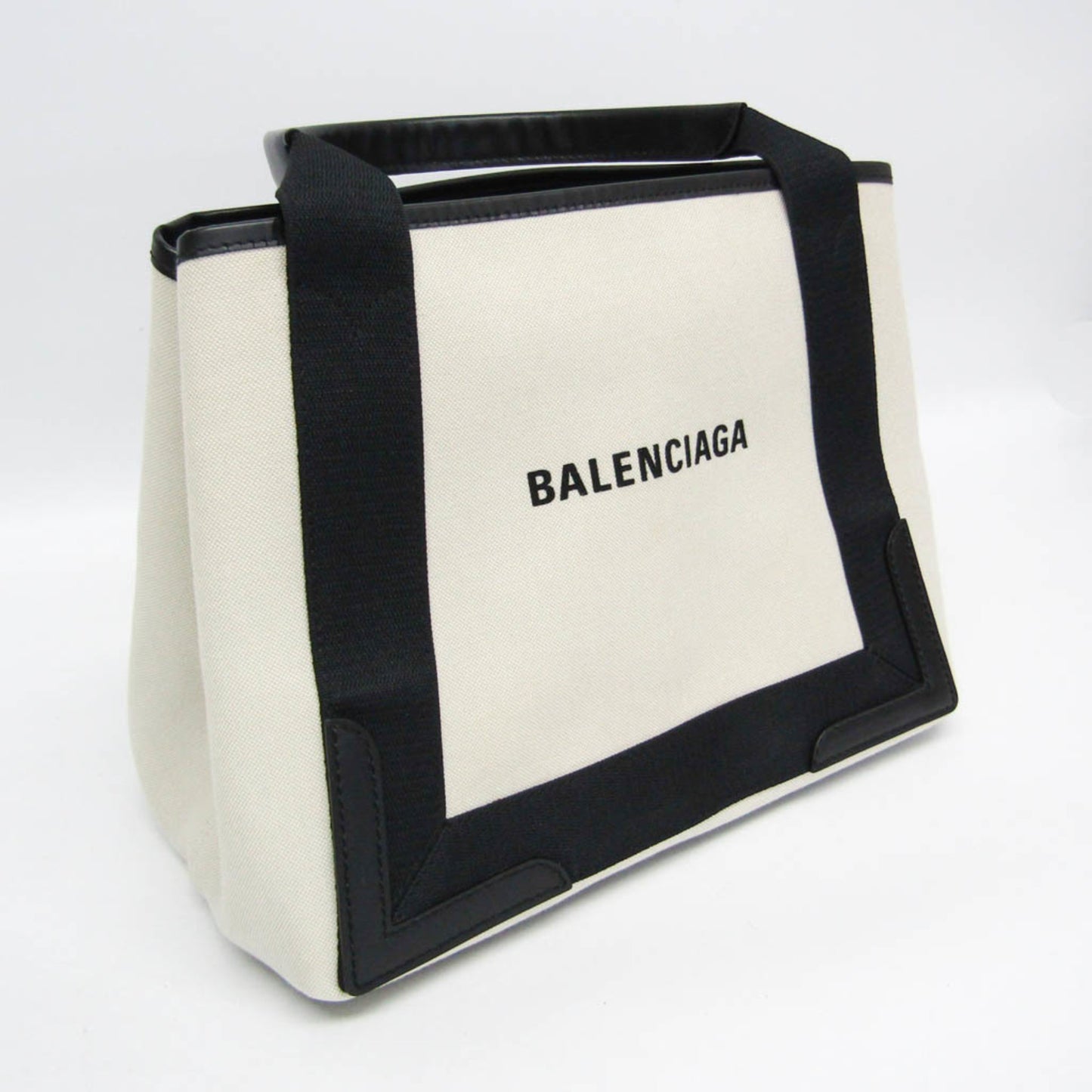 Balenciaga Navy Cabas S 339933 Women'S Canvas