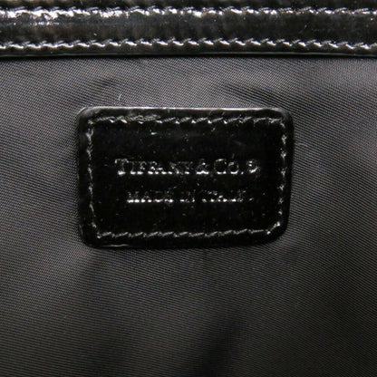 Tiffany Nylon/Patent Leather Black Tote Bag