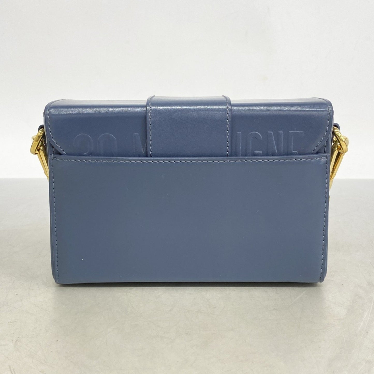Christian Dior Montaigne Leather Shoulder Bag In Smoky Blue