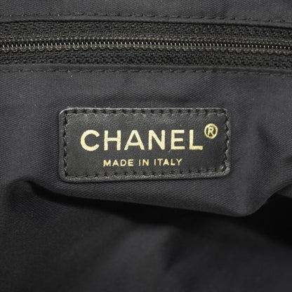 Chanel New Travel Nylon Tote Bag In Black Champagne
