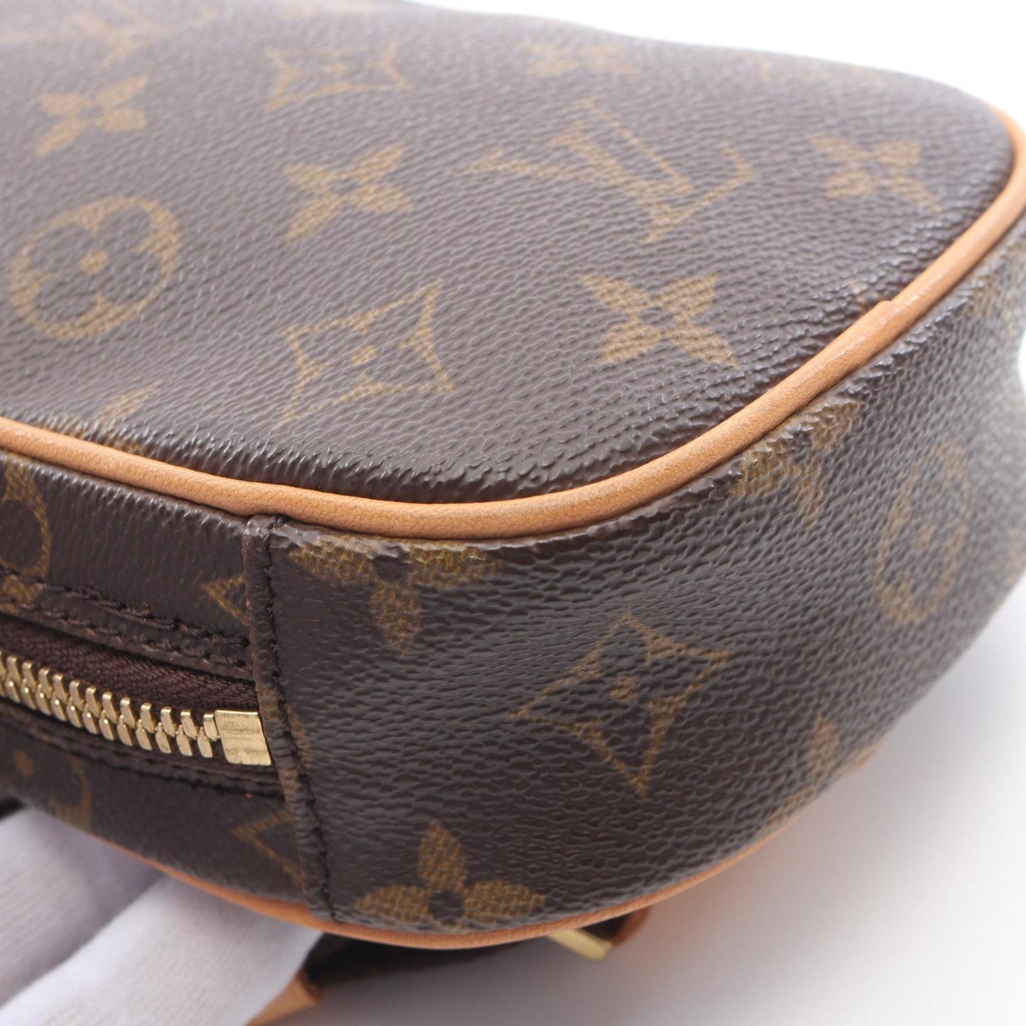 Louis Vuitton Louis Vuitton Pochette Ganju Monogram Waist Bag Body Coated Canvas Leather