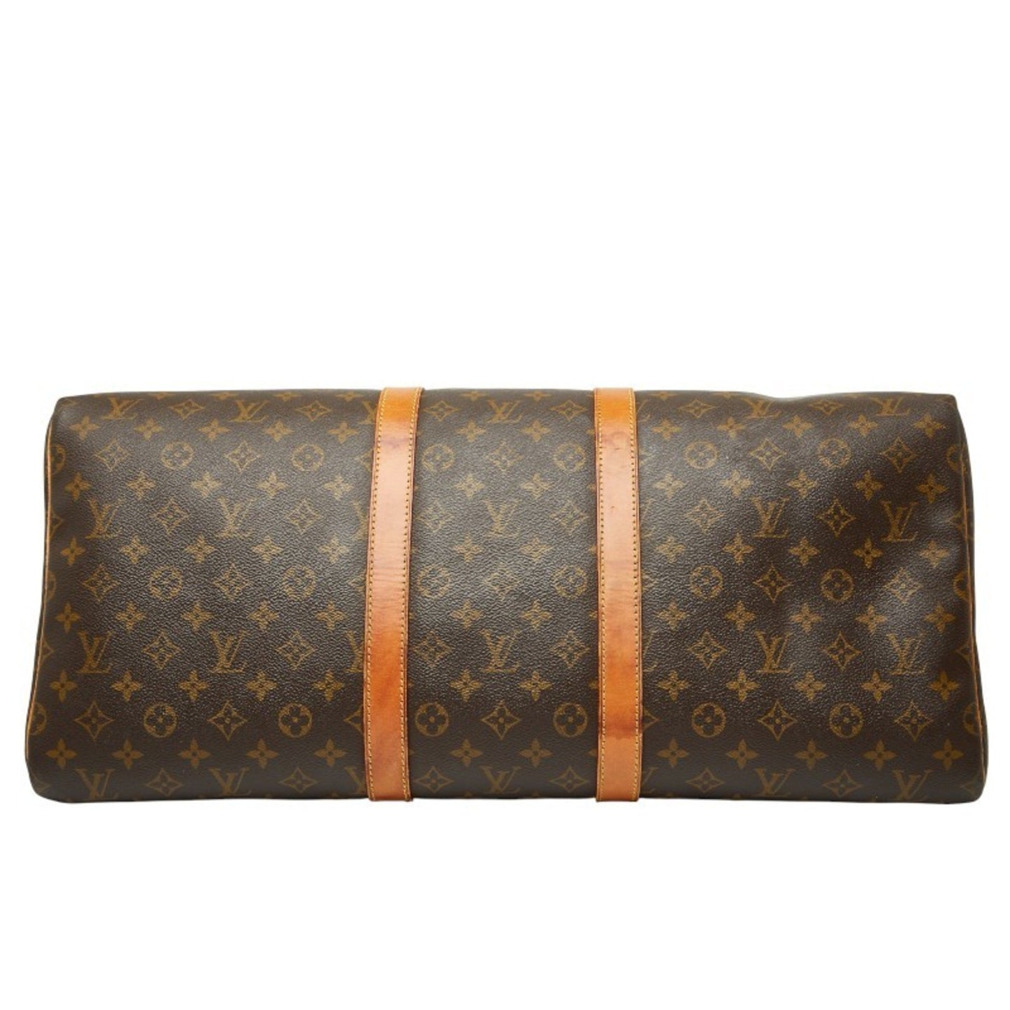 Louis Vuitton Monogram Keepall 55 Boston Bag/Travel Bag M41424 Brown Leather
