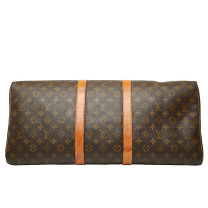 Louis Vuitton Monogram Keepall 55 Boston Bag/Travel Bag M41424 Brown Leather