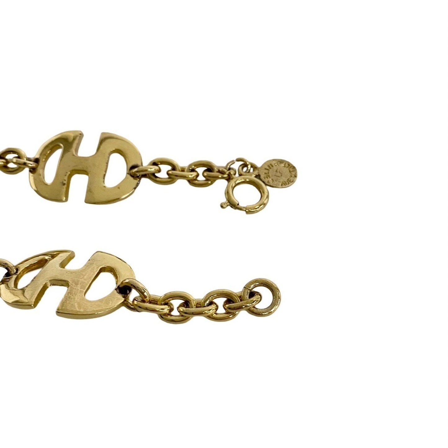 Celine Logo Motif Gp Bracelet Bangle Accessory Gold