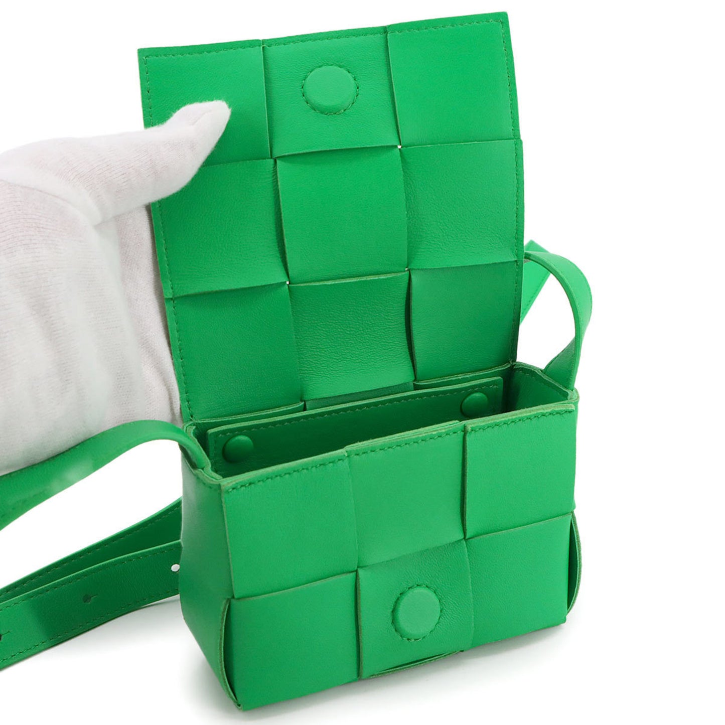 Bottega Veneta Intrecciato Candy Cassette Leather Shoulder Bag