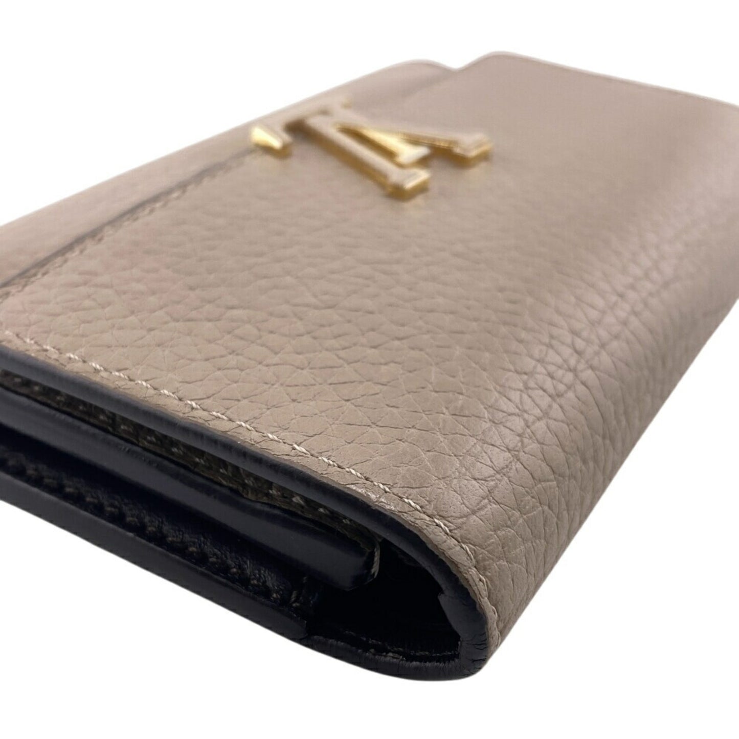 Louis Vuitton M62159 Portefeuille Capucines Compact Wallet Lv Tri-Fold Beige