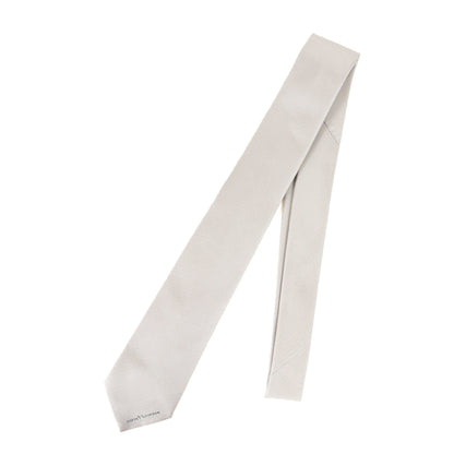 Louis Vuitton Plain Silk Cravate Tie M73629 Silver