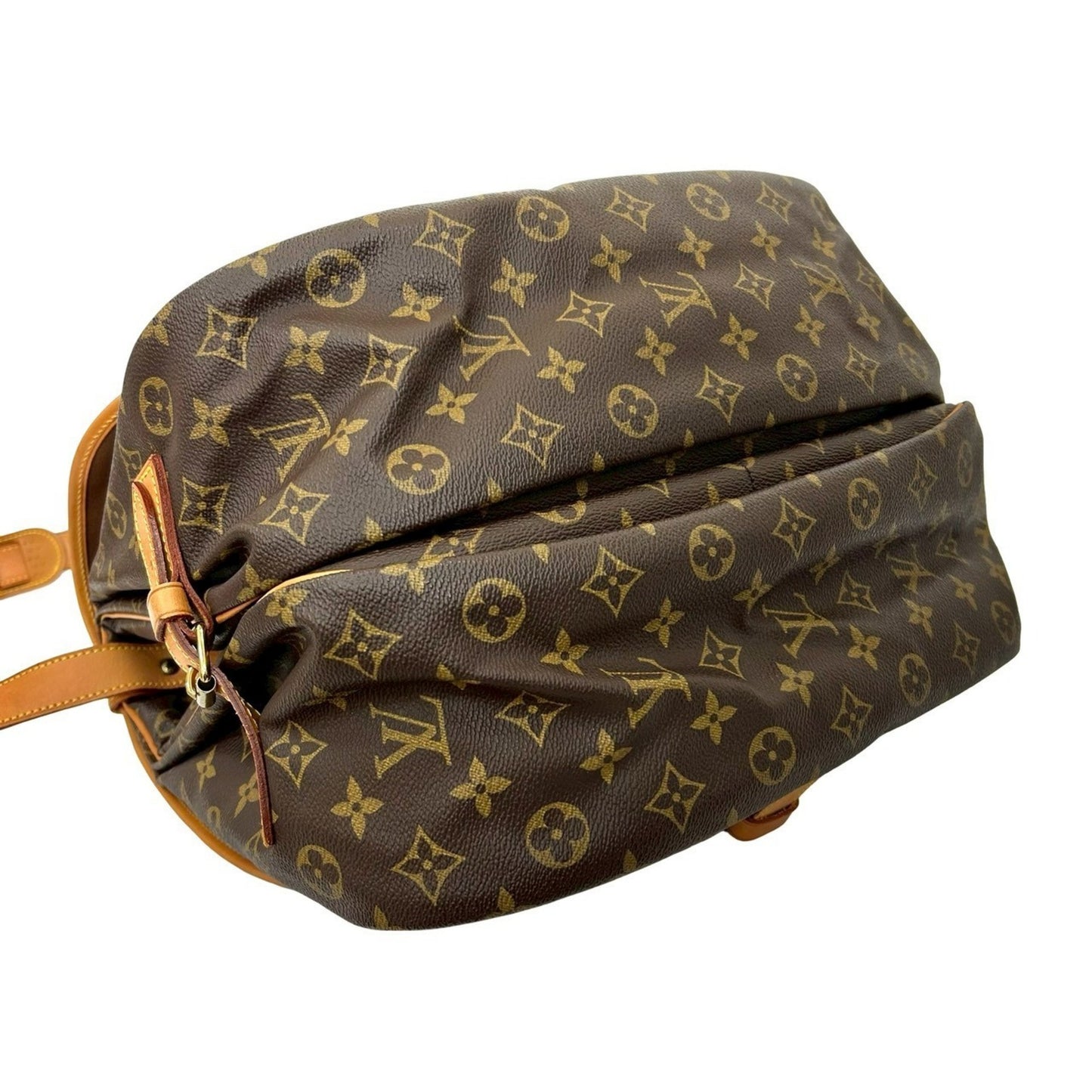 Louis Vuitton Vintage Saumur 35 Monogram Leather Shoulder Bag/Body Bag Brown 39143