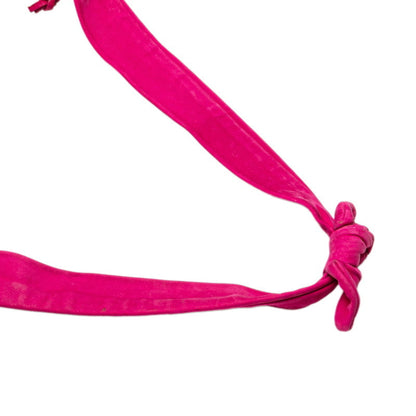 Bottega Veneta Tassel Crossbody Shoulder Bag In Pink Suede