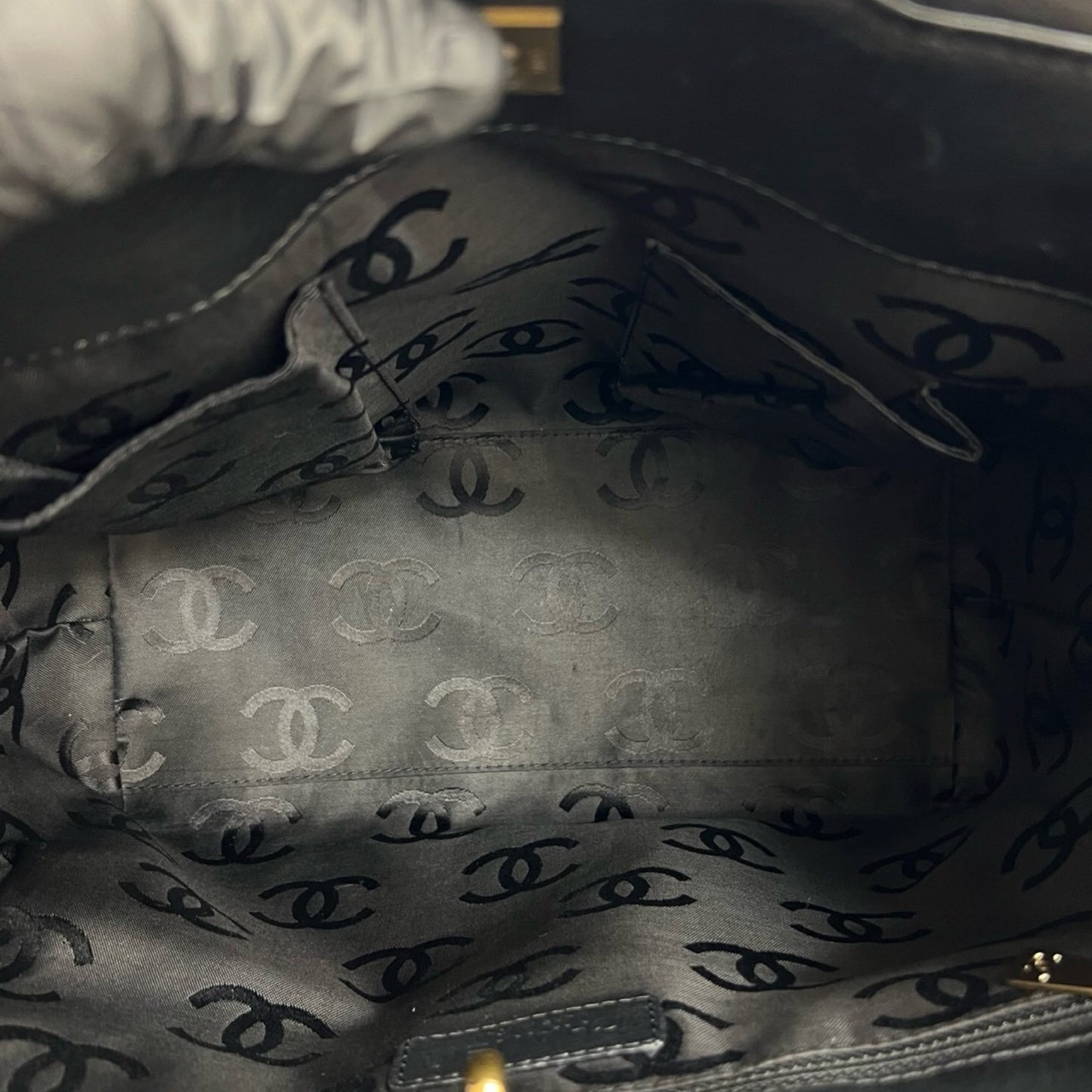 Chanel Coco Mark Leather 2-Way Handbag/Shoulder Bag