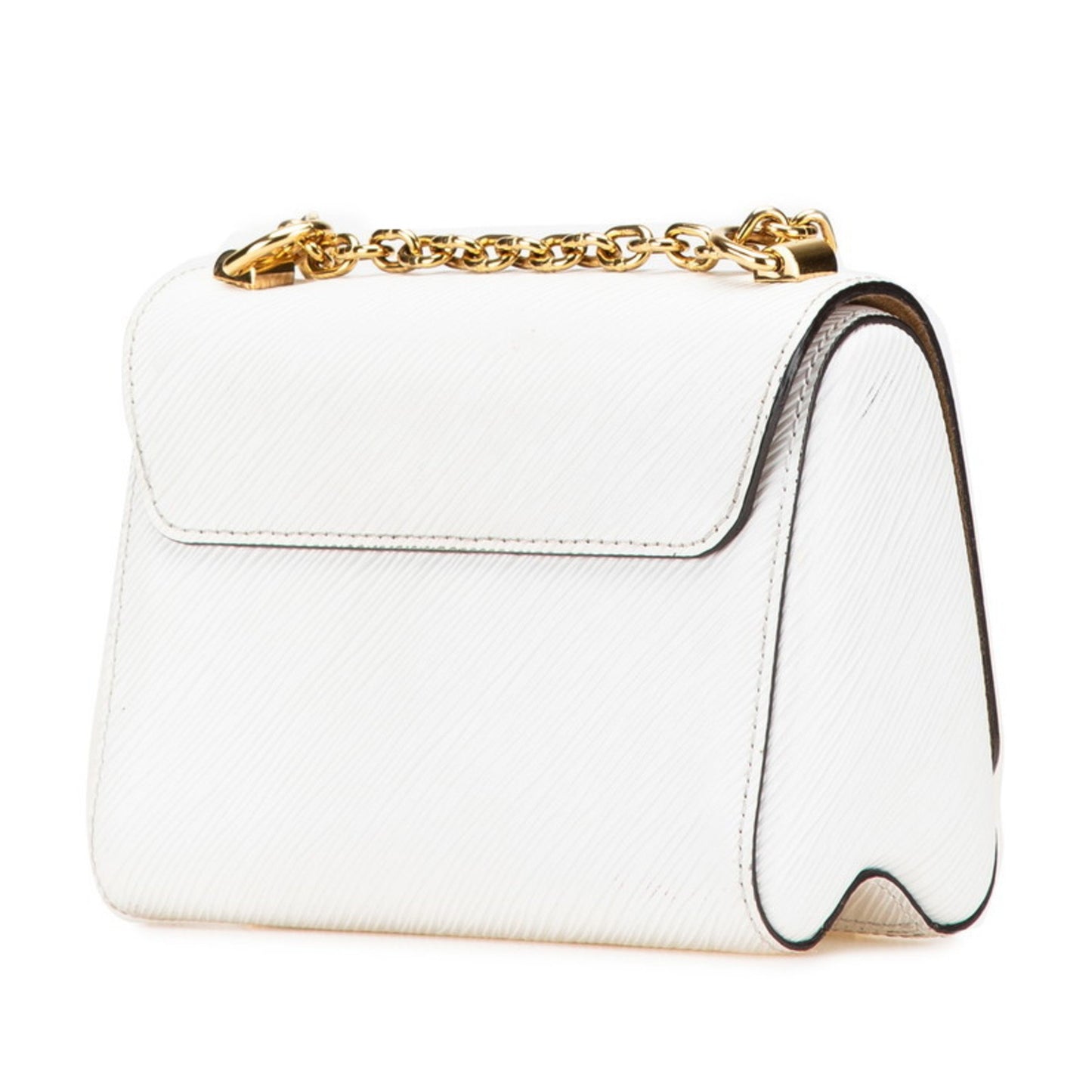 Louis Vuitton Epi Twist Pm Crossbody Chain Shoulder Bag M59886 White Leather