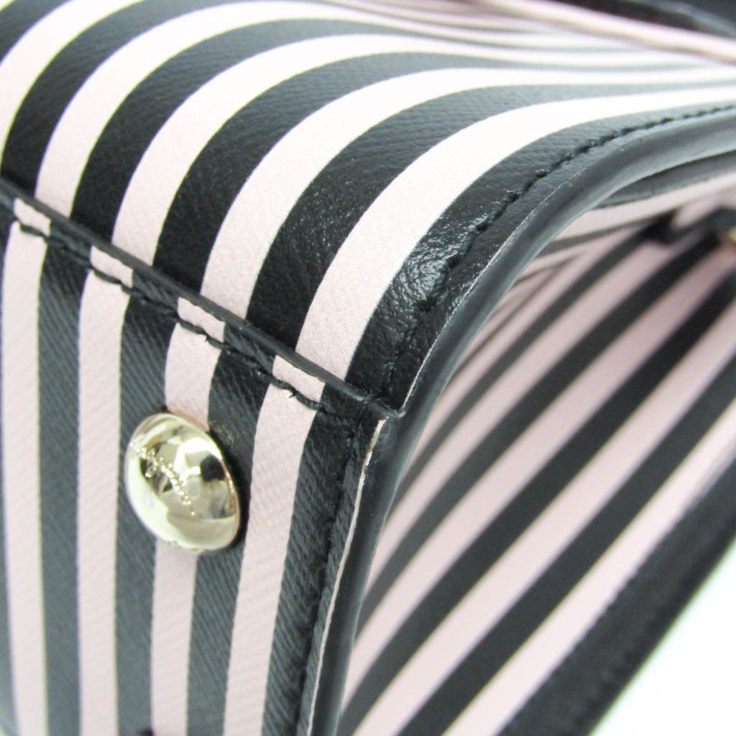 Salvatore Ferragamo Vara Striped 2-Way Bag Fz-21 1262 Women'S Leather Handbag