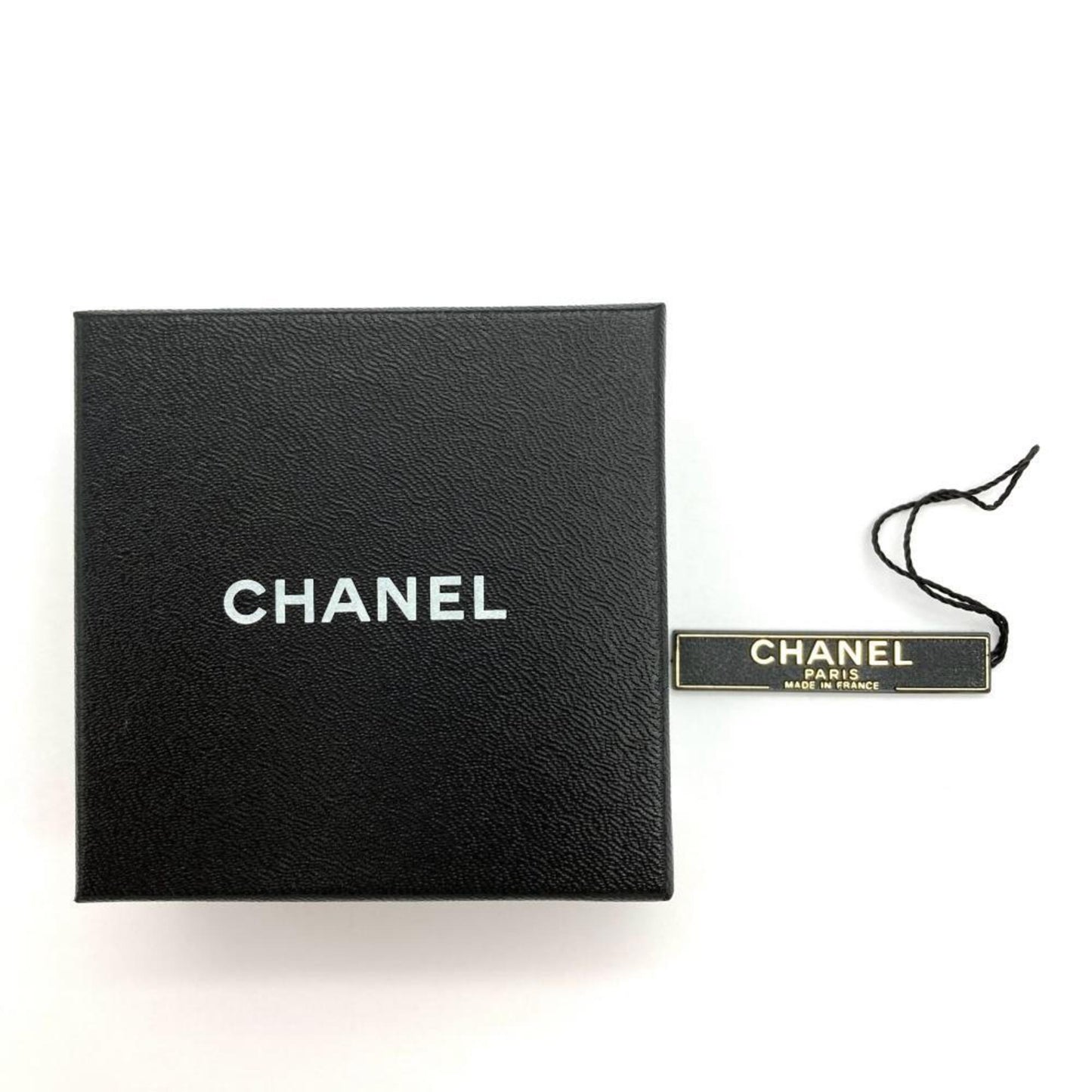 Chanel Barrette Hair Clip Plastic 97P Engraved Clear Hologram Prism