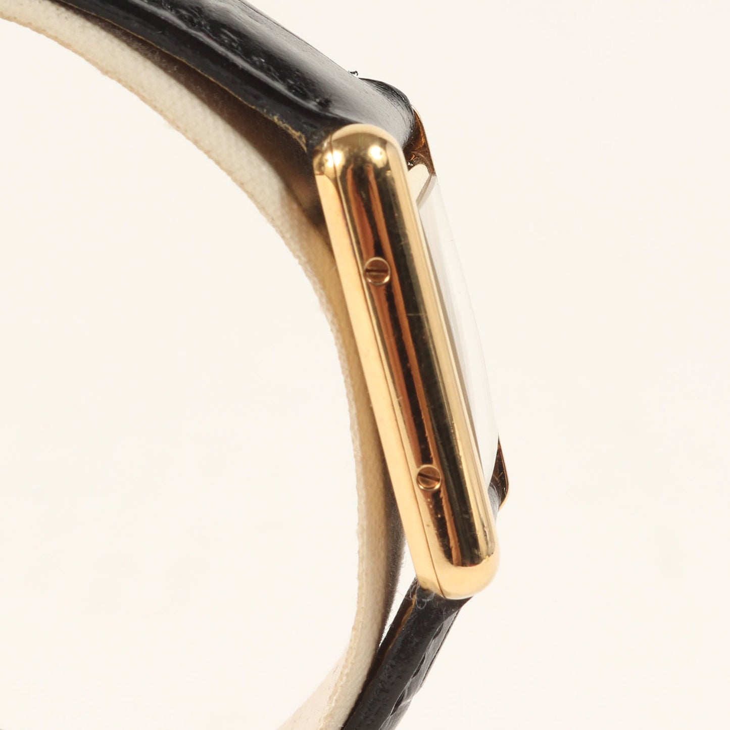 Cartier Must Tank Vermeil Small Gold/Black Watch