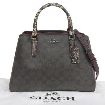 Like New Coach Signature Bag F38380 Handbag/Shoulder Bag In Brown