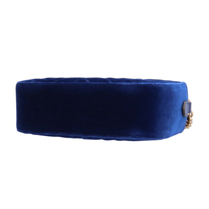 Gucci Marmont Shoulder Bag Velor 447632 Blue