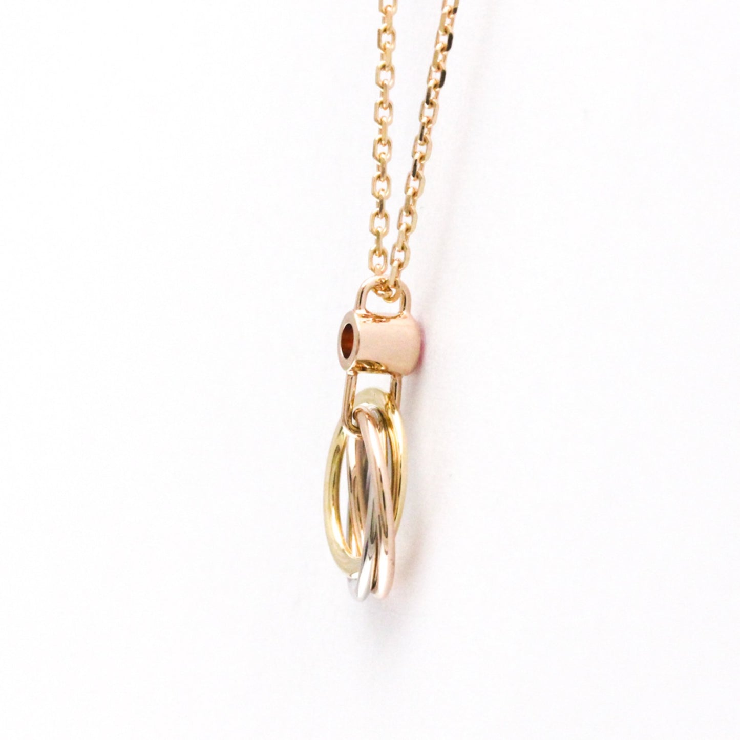 Cartier Baby Trinity Necklace 1P Pink Sapphire Pink Gold (18K)