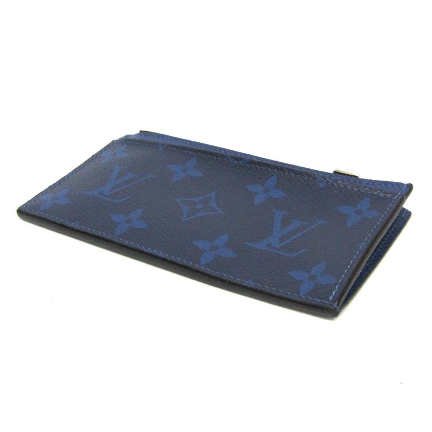 Louis Vuitton Taigarama Coin Card Holder M30270 Monogram Taigarama Card Case Cobalt