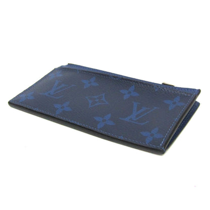 Louis Vuitton Taigarama Coin Card Holder M30270 Monogram Taigarama Card Case Cobalt