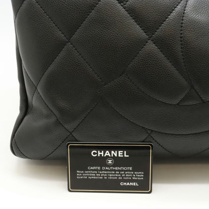Chanel Chanel Matelasse Coco Mark Tote Bag Large Caviar Skin Leather Black 6886