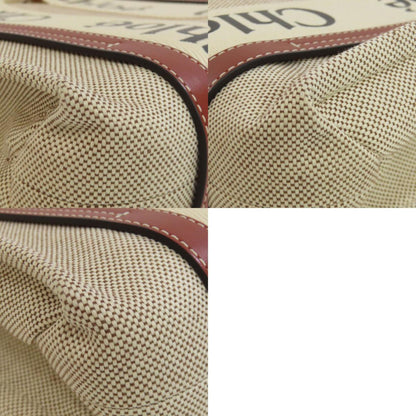 Chlo Chloe Woody Small Handbag Linen Leather