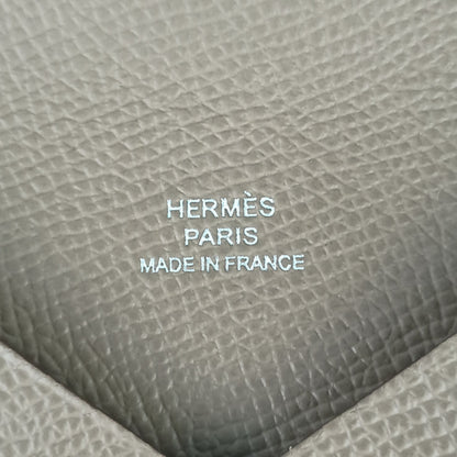 Hermes Calvi Card Case - Etoupe (Brown) Epson