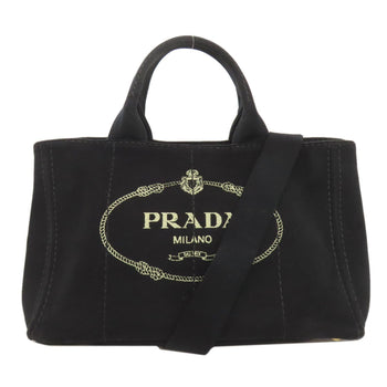 Prada Canapa 2-Way Handbag Canvas