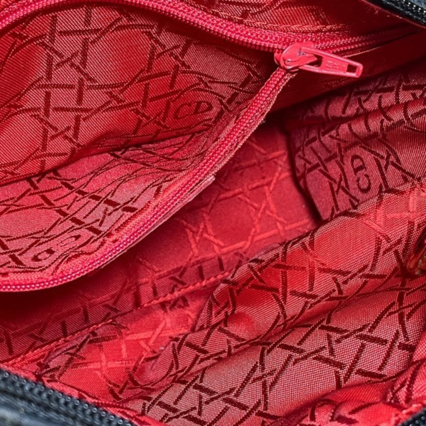 Christian Dior Dior Cannage Lady Black Canvas Bag Handbag