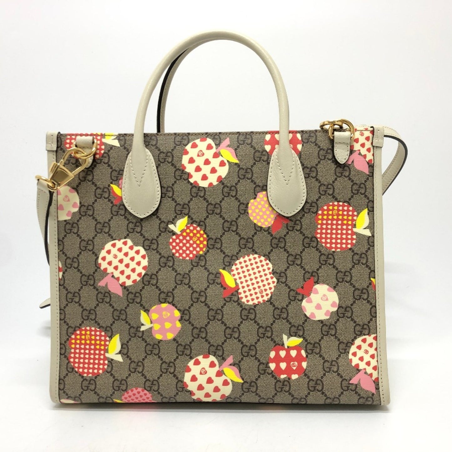 Gucci 659983 Gg 2Way Bag Hand Bag Beige Goldhardware