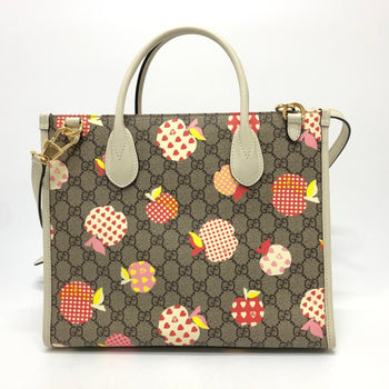 Gucci 659983 Gg 2Way Bag Hand Bag Beige Goldhardware