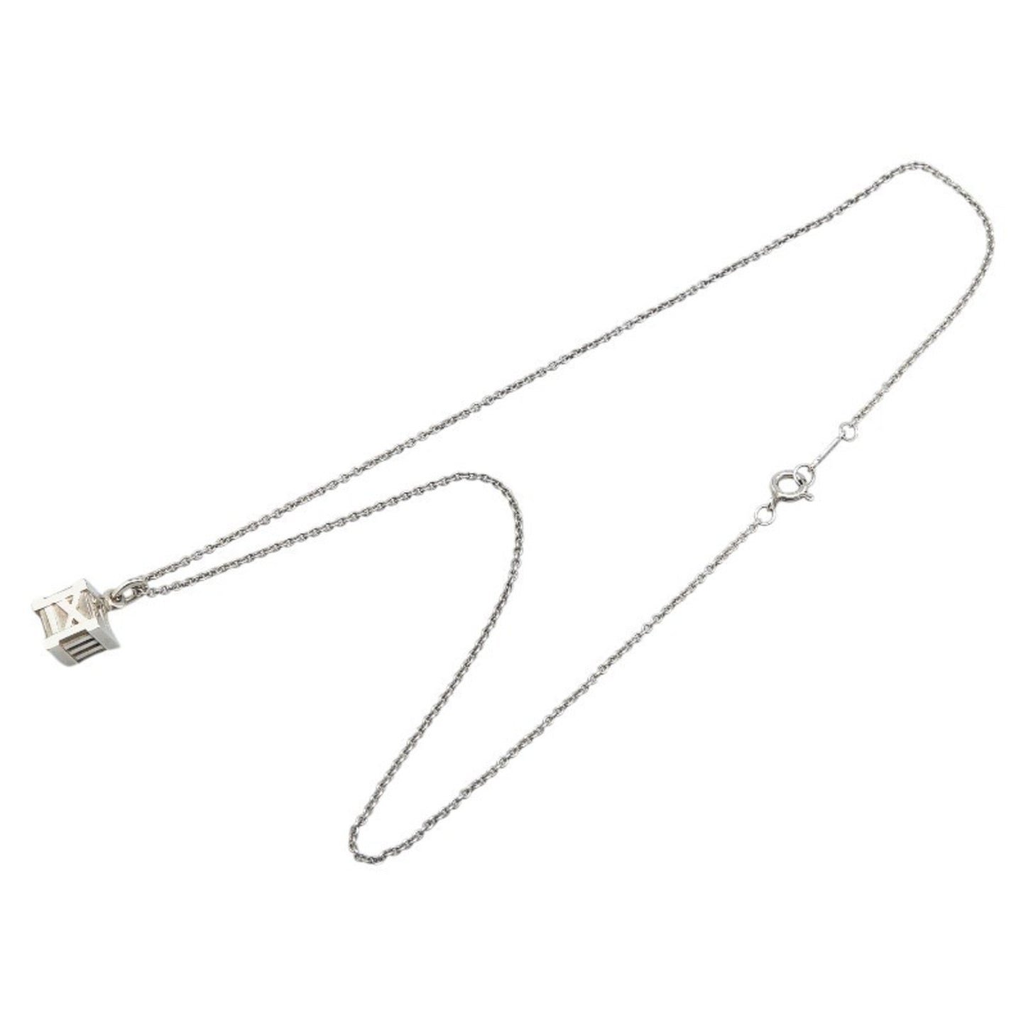 Tiffany & Co. Atlas Cube Necklace In 925 Sterling Silver