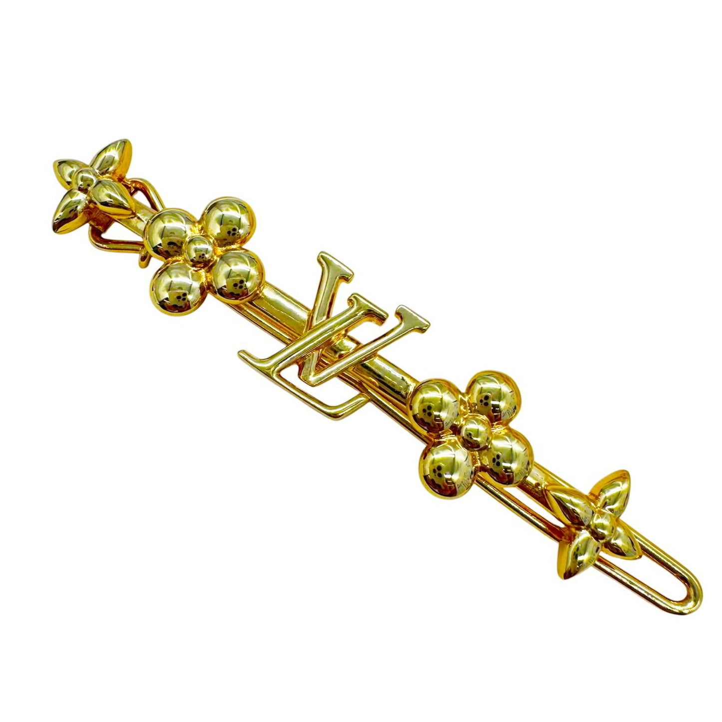 Louis Vuitton Baby Louis Barrette Hair Clip Gp M01670 Le5203