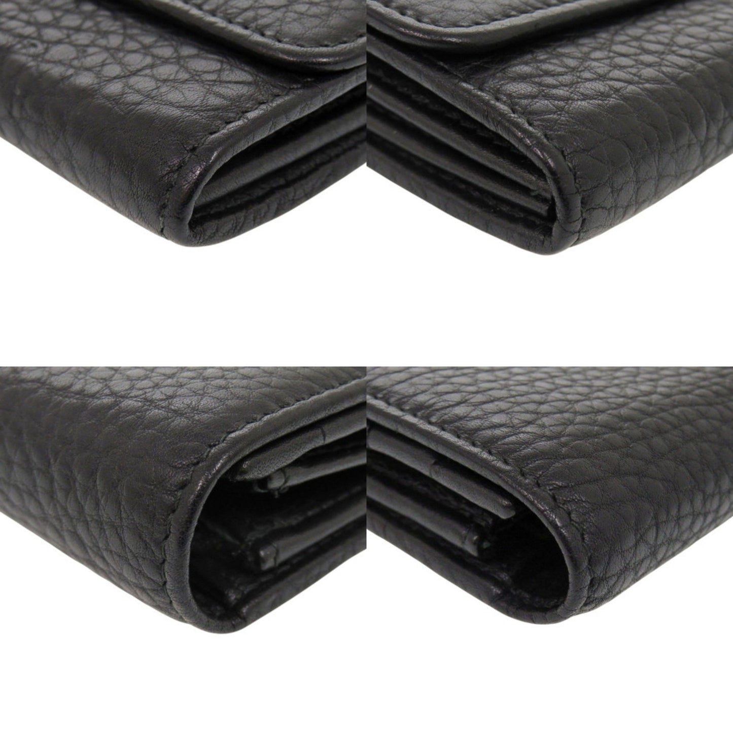 Bvlgari Monete 35963 Black Leather Long Wallet 1036 Bvlgari
