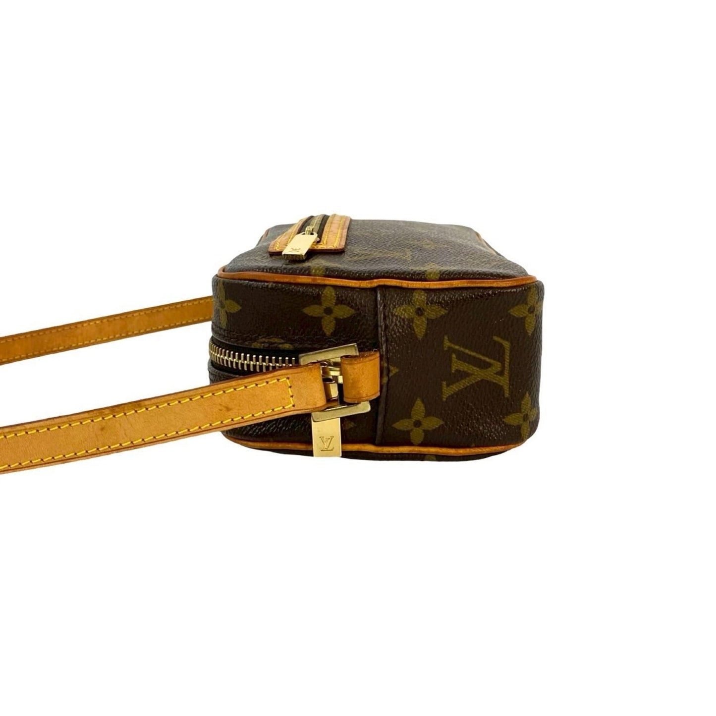 Louis Vuitton Pochette Cite Monogram Leather Semi-Shoulder Bag/One-Shoulder Bag Brown 31815