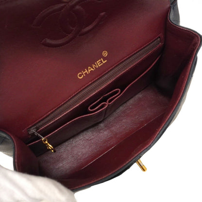 Chanel Matelasse Shoulder Bag In Navy Lambskin