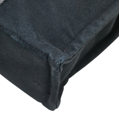 Hermes Foul Tote Pm Handbag Bag Black/Gray Canvas