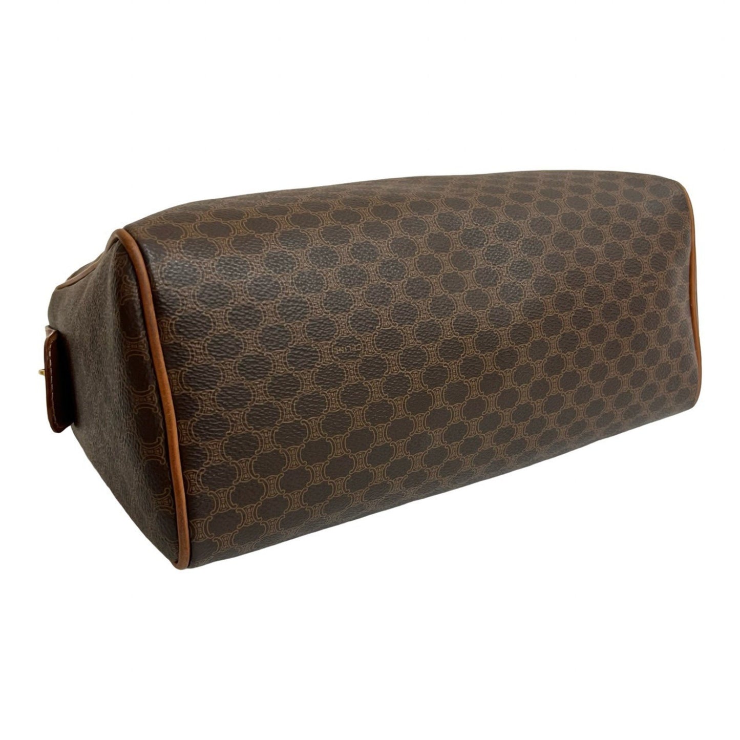 Celine Vintage Macadam Blason Triomphe Leather Handbag/Mini Boston Bag