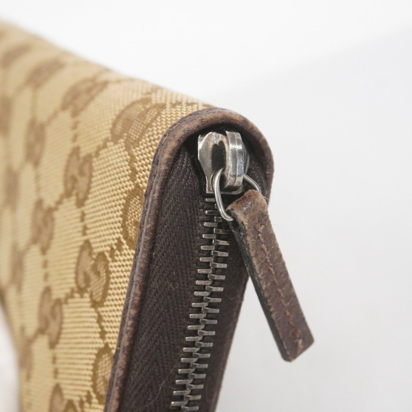 Gucci Gg Canvas Long Wallet 112724 Brown