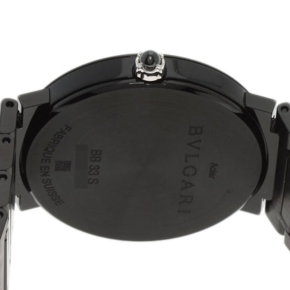 Bvlgari Bb33S Black Diamond-Like Carbon Watch In Stainless Steel/Ss