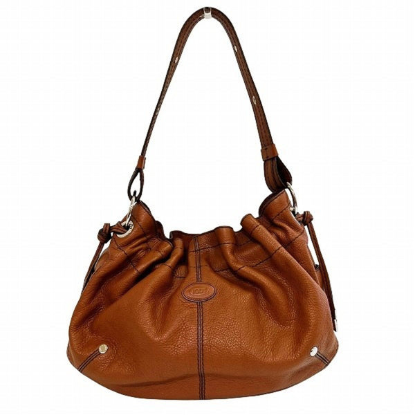 Tod'S Brown Leather Shoulder Bag