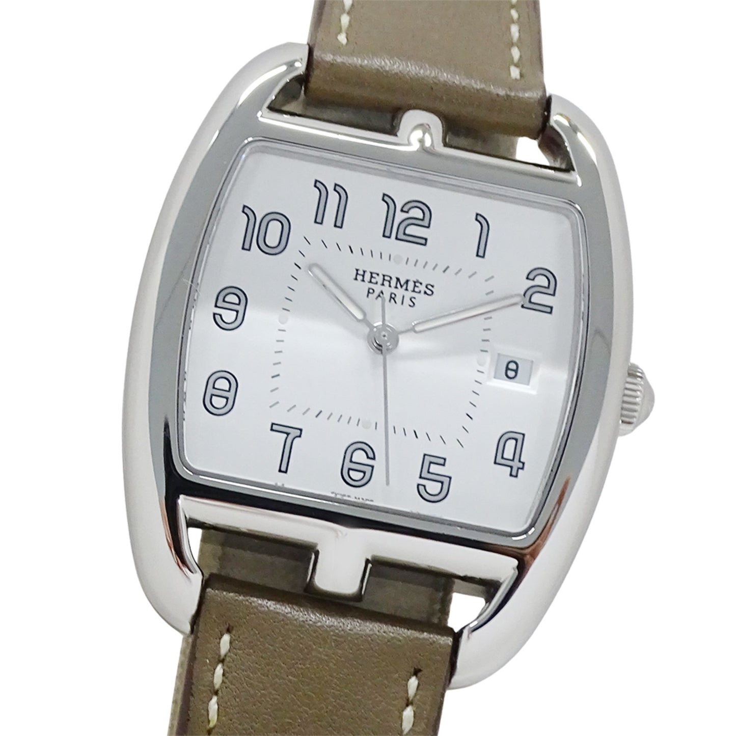 Herms Cape Cod Date Quartz Watch For Men