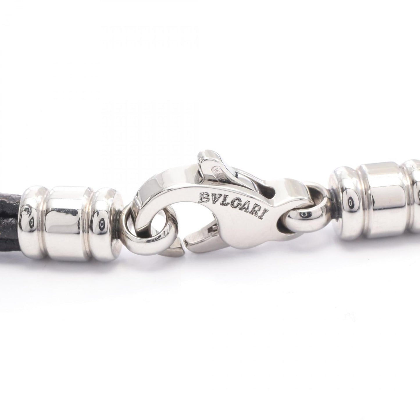 Bvlgari Choker Accessories In Leather And Stainless Steel