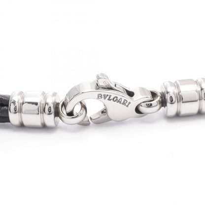 Bvlgari Choker Accessories In Leather And Stainless Steel