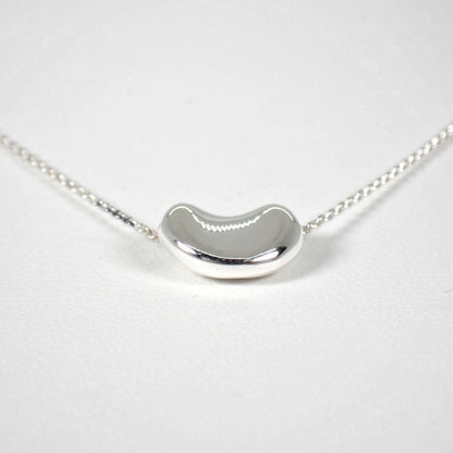 Tiffany Tiffany 925 Bean Pendant Necklace J5-7