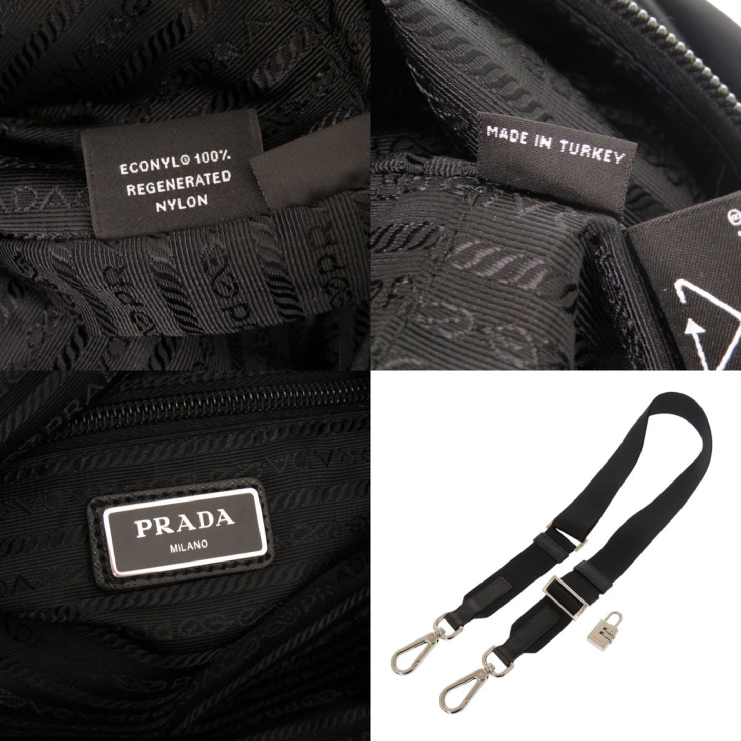 Prada Nylon Black Boston Bag 1363 Prada
