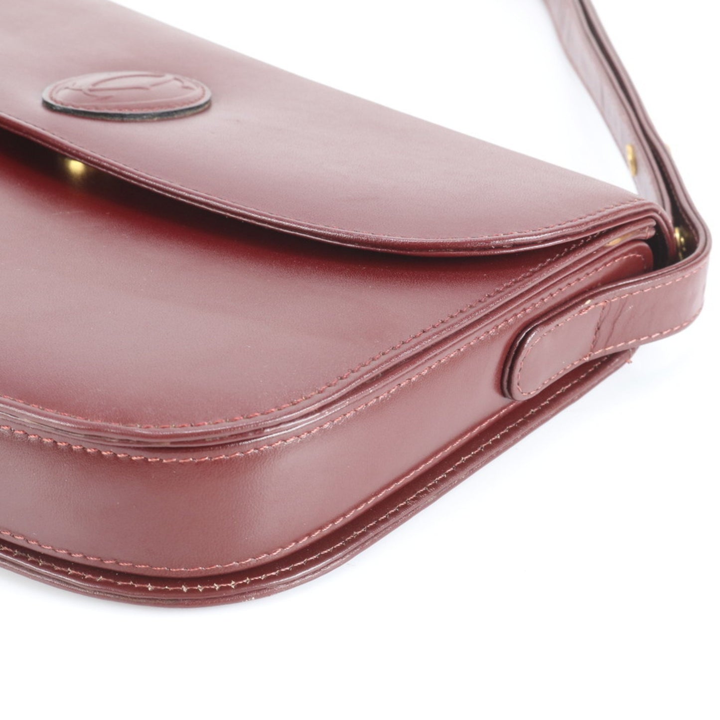 Cartier Must Line Leather 2-Way Shoulder Bag