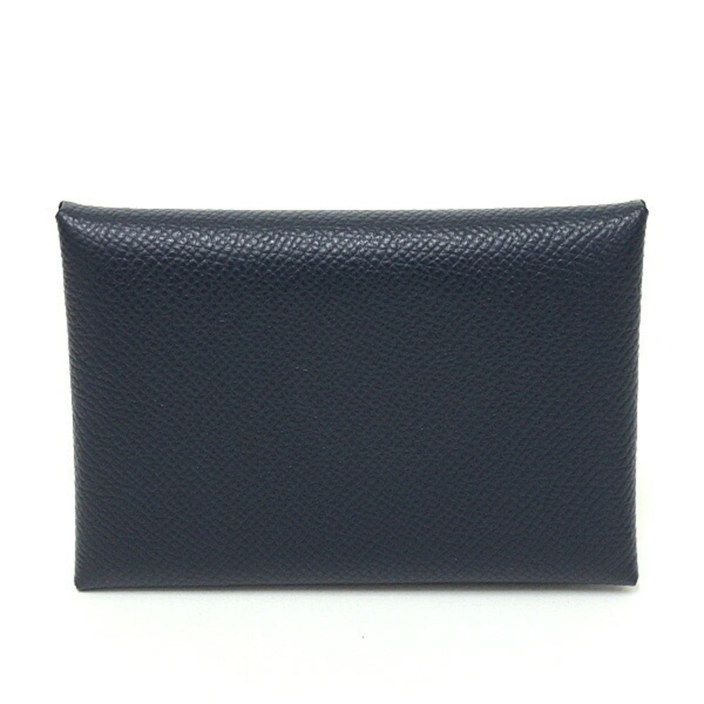 Hermes Herms Calvi Duo Epson Caban Black U Stamp () Card Case Coin Wallet
