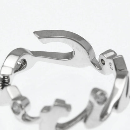 Cartier Signature 3P Diamond Ring White Gold (18K) Fashion Diamond Band Ring Silver