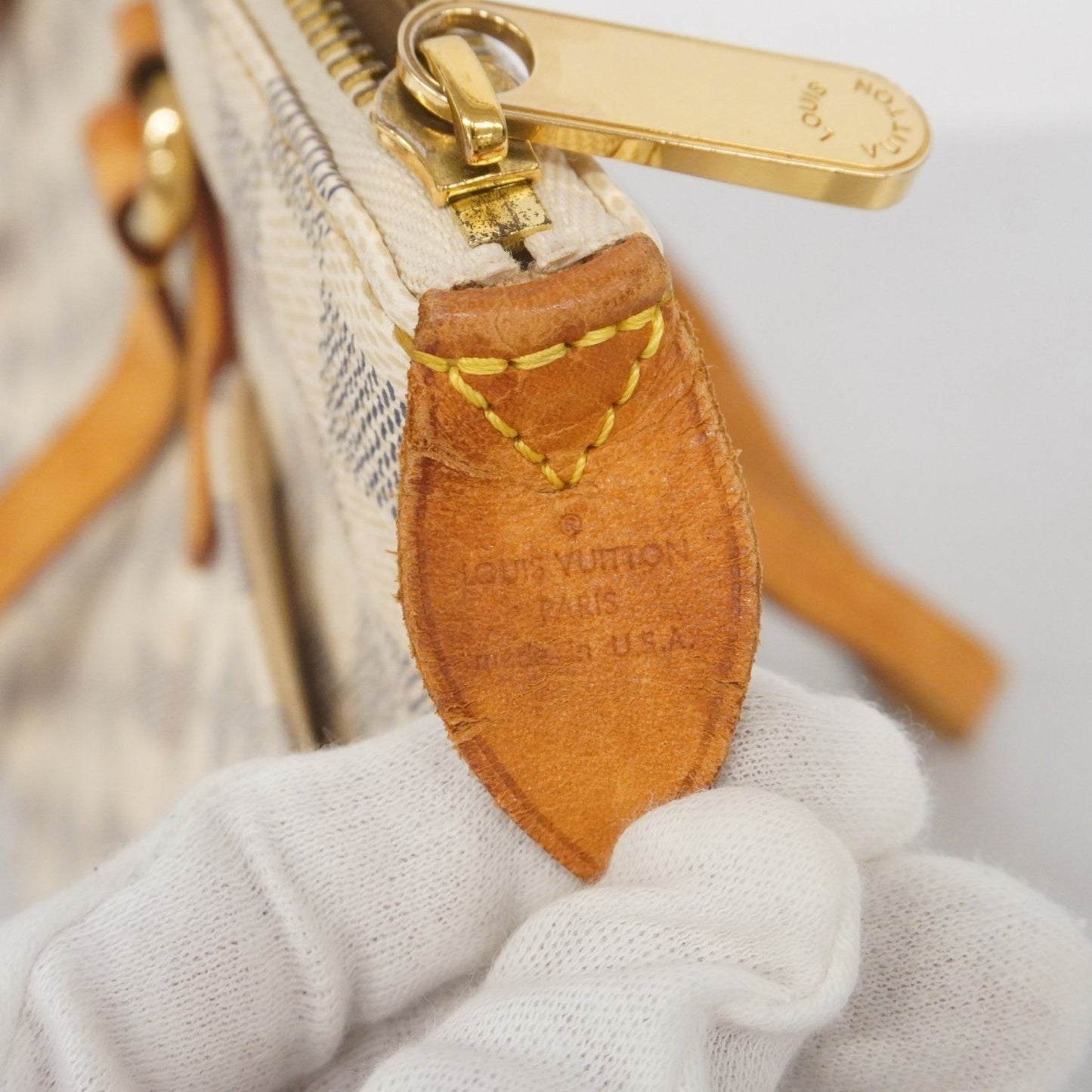 Louis Vuitton Damier Azur Totally Pm Tote Bag N51262 White