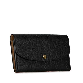 Louis Vuitton Monogram Empreinte Portefeuille Emily Long Wallet M62369 Noir Black Leather
